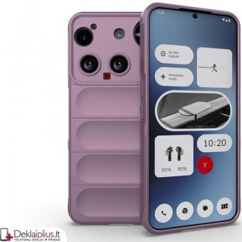 Magic Shield guminis dėklas su kameros apsauga - violetinis (Nothing Phone 3) Magic Shield guminis dėklas su kameros apsauga - violetinis (Nothing Phone 3)
